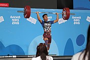 Deutsch: Gewichtheben bei den Olympischen Jugendspielen 2018; Tag 2, 10. Oktober 2018; Jungen 62 kg English: Weightlifting at the 2018 Summer Youth Olympics at 8 October 2018 – Boys' 62 kg