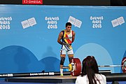 Deutsch: Gewichtheben bei den Olympischen Jugendspielen 2018; Tag 2, 10. Oktober 2018; Jungen 62 kg English: Weightlifting at the 2018 Summer Youth Olympics at 8 October 2018 – Boys' 62 kg