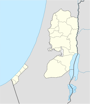 Mapa de localización de Palestina