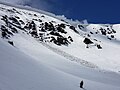 A wet slab avalanche near Breckenridge Ski Resort