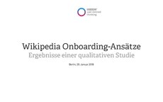 Wikipedia Onboardingansätze