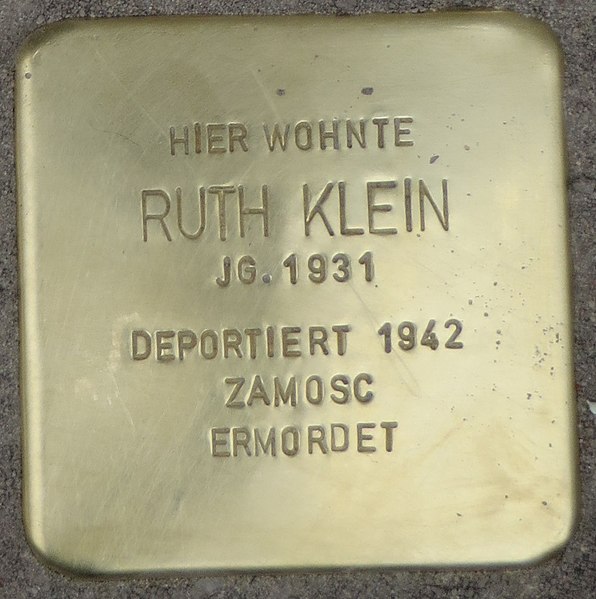 File:Witten Stolperstein Ruth Klein.jpg