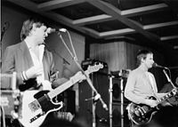 XTC performing live (pictured from left: Gregory and Partridge) XTC live.jpg