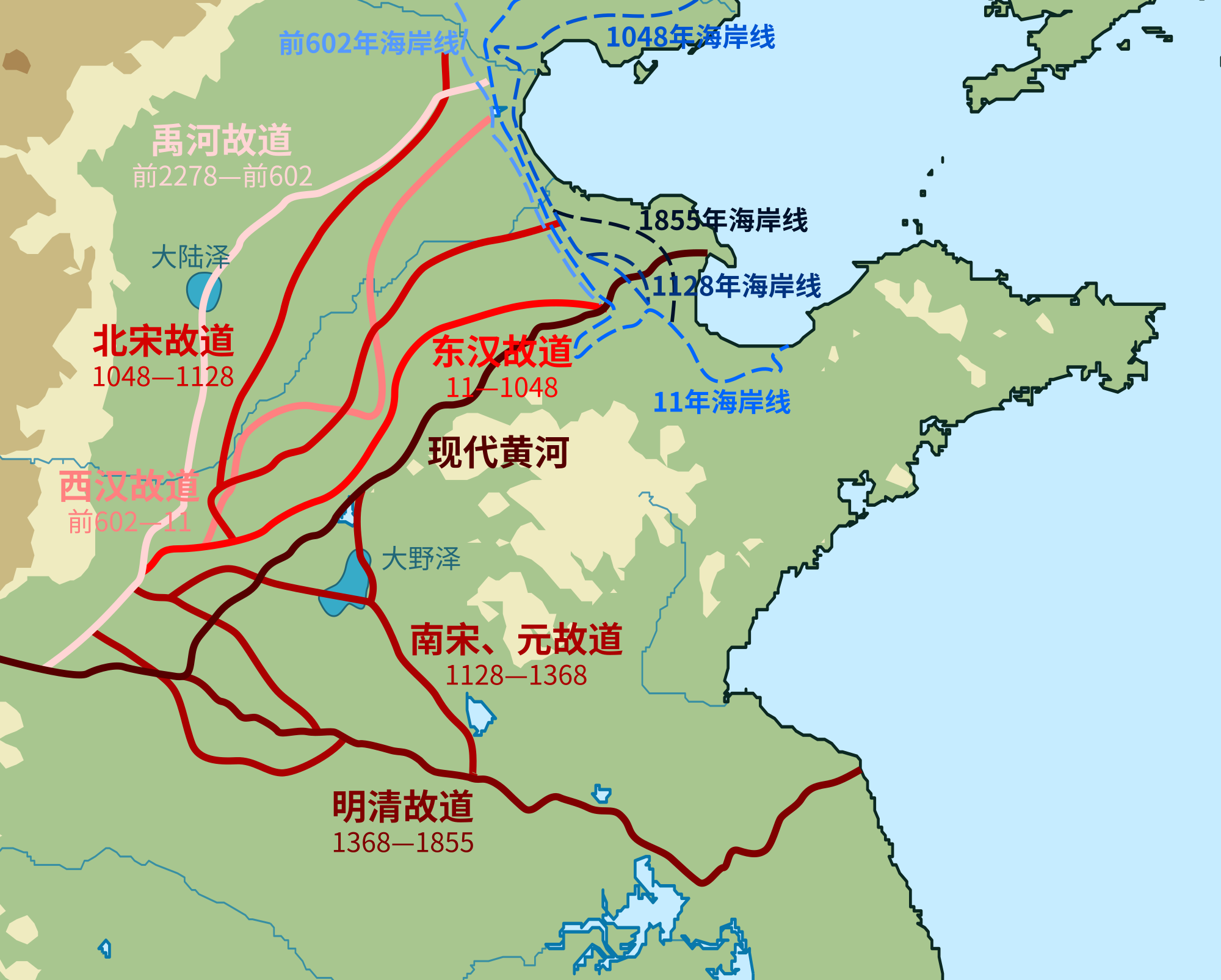 长江黄河地图