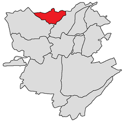 Davtashen-district (in rood)