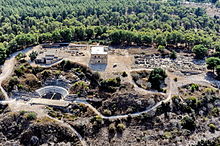 Aerial view of Sepphoris, 2013