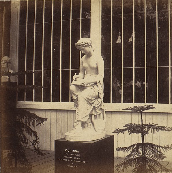 File:"CORINNA (THE LYRIC MUSE)" "WILLIAM BRODIE" from -Sculptures of Andromeda, the Toilet of Atalanta, Corinna, and a Naiad- MET DP323119 (cropped).jpg