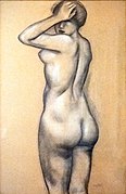 Femme nue de dos (Naked woman from behind) by Aristide Maillol