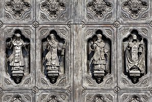 (14 March 2020) Gate in the Temple. Temple of the Christ of the Saviour. The temple project belongs to architect Konstantin Tona. Temple building was conducted about 44 years. On May, 26th, 1883 the Temple has been consecrated. On December, 5th, 1931 the Temple has been destroyed blown up). The present restored Temple has been consecrated on August, 19th, 2000.