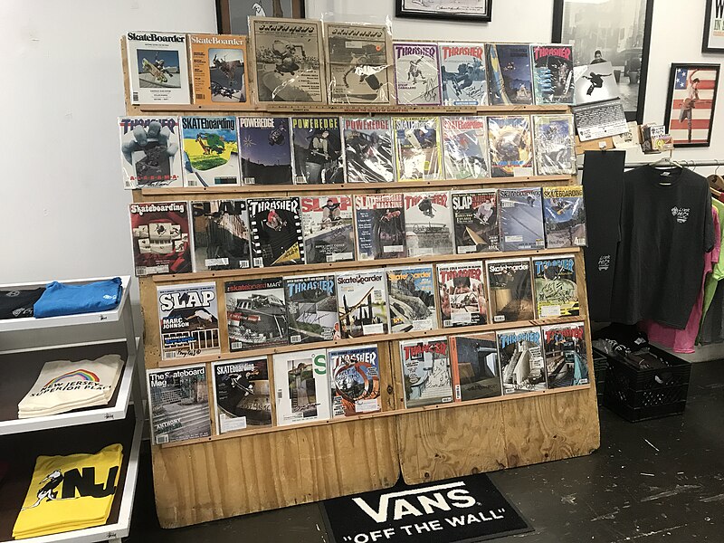 File:06 15 2019 Look Back Library exhibit NJ Skate Shop New Brunswick NJ.jpg