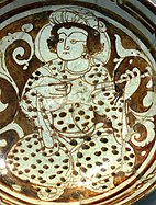 Iranian rubab image on ceramic plate