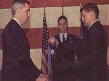 Col Whiting (left) and Lt Col Saltzman (right) during the inactivation of the 1st Space Control Squadron 1st Space Communications Squadron inactivation.jpg