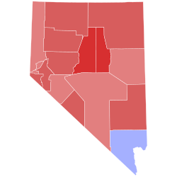 2006 Nevada gubernatorial election results map by county.svg