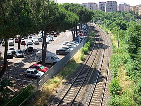 Floransa'dan Roma'ya hat hattının açıklayıcı görüntüsü