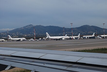 Aircraft at Athens airport