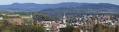 Image 18A panorama of Kłodzko, the capital city of Kłodzko Land, which is referred to as "Little Prague" (from Bohemia)
