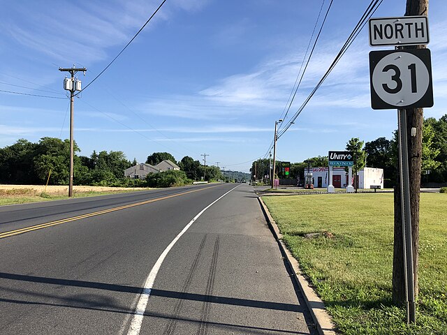 Route 31 northbound in Washington Township