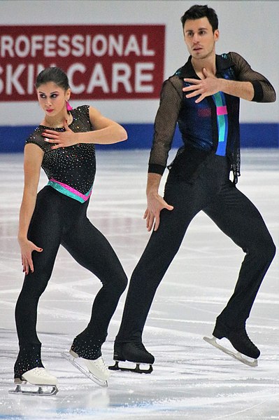 Rebecca Ghilardi and Filippo Ambrosini at the 2020 European Figure Skating Championships