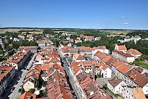 Reszel: Geographische Lage, Geschichte, Kirche