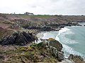 Criques et falaises entre la Pointe de Lesven et la Pointe de Luguénez.