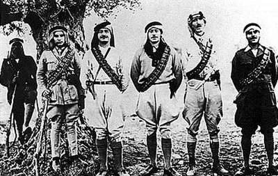 Fawzi al-Qawuqji (3rd from the right) in 1936.