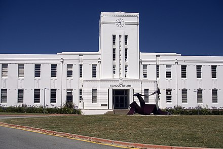 ANU School of Art located at the former Canberra High School building