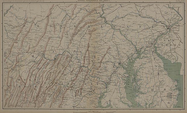 Northern Virginia, Maryland and Pennsylvania (1861–1865)
