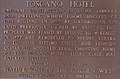 A commemorative plaque depicting history of Toscano Hotel.jpg