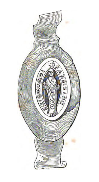 The seal of the abbots of Netley. Thomas Stevens would have used this to authenticate official documents as abbot. Abbotsseal.jpg