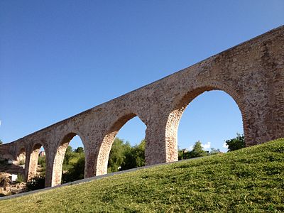 An 18th century colonial aqueduct built in Chihuahua City