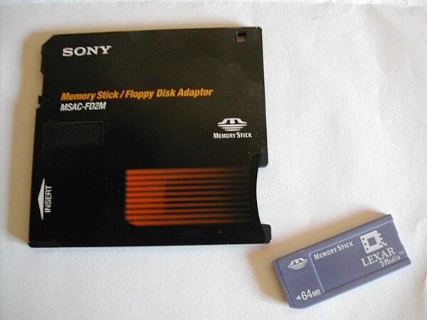Memory Stick floppy disk adapter