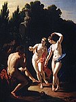 Танцующие нимфы. Совместно с братом Адрианом. 1718. Дерево, масло. Лувр, Париж