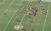 Alabama on offense versus Tennessee in Tuscaloosa during the 2009 season Alabama vs Tennessee 2009-10-24.jpg