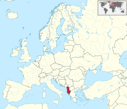 Albània: ubicació