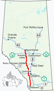 <span class="mw-page-title-main">Alberta Highway 22</span> Highway in Alberta, Canada