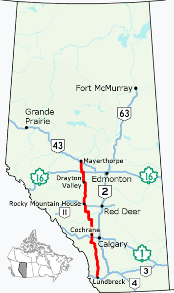 File:Alberta Highway 22 Map.png