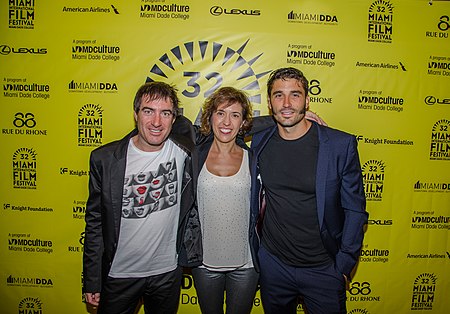 Alex Pina, Mercedes Gamero and Alex Garcia at MIFF.jpg