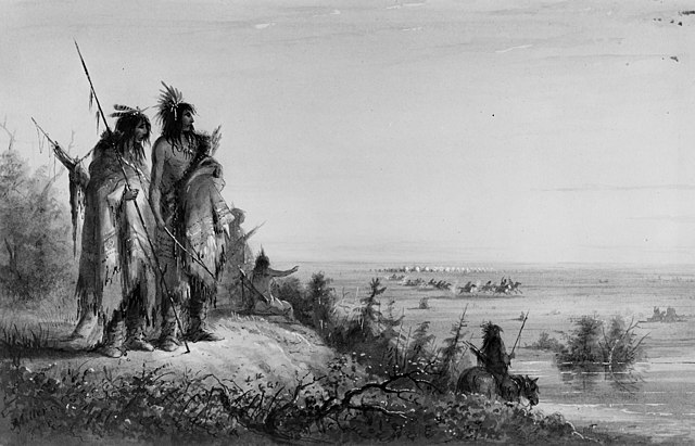 Alfred Jacob Miller, Crossing the Divide, 1858–1860, Walters Art Museum of South Pass (Wyoming) along the Continental Divide