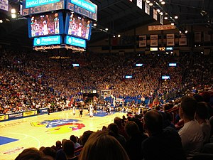 Allen Fieldhouse during the KU Oklahoma State ...