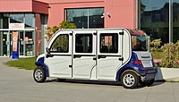 An Alwayz AW9060 electric passenger vehicle. 2020.