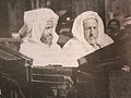 Le vizir Mohammed Ben Abdelhadi Zniber II (à droite) en compagnie de l'ambassadeur Ahmed Ben Mouaz à Madrid en 1909.