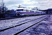 An Amtrak RTG Turboliner at Ann Arbor, Michigan