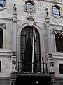 Architectural sculpture above entrance, India House, London.jpg