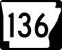 Highway 136 marker