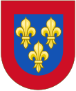 Arms of Anjou - herb Hiszpanii Template.svg