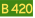 Australian Alphanumeric State Route B420.svg