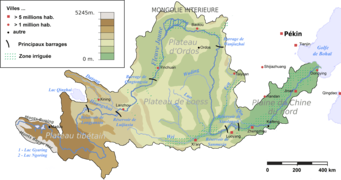 Yellow River#Characteristics basin by Pline representing Yellow River (Q7355)