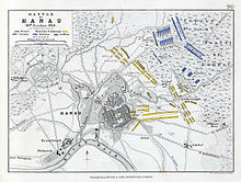 Plan of the Battle of Hanau Battle of Hanau 1813.jpg