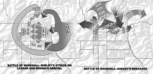 The map on the left shows the attack and the map on the right shows the breakout. Battle of Marshall.png