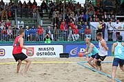 Deutsch: Beachhandball Europameisterschaften 2019 (Beach handball Euro); Tag 6: 7. Juli 2019 – Männerfinale, Dänemark-Norwegen 2:0 (25:18, 19:16) English: Beach handball Euro; Day 6: 7 July 2019 – Men's Final – Denmark-Norway 2:0 (25:18, 19:16)